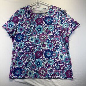 Talbots Tee Women Sz XL 95% Cotton